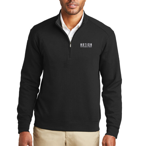 Embroidered Nation Kitchen and Bar - Interlock 1/4 Zip Thumbnail